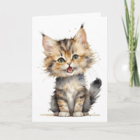 Chat d'aquarelle