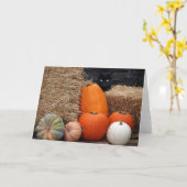 Carte Chat d'automne (Fleur jaune)