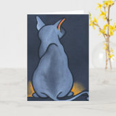 Carte Chat de Blue'z par Robyn Feeley (Fleur jaune)