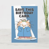 Carte CHAT DE CÉLÉBRITÉ Anniversaire (Devant)