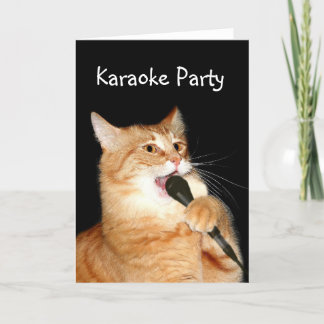 Carte Chat de chant