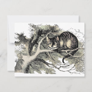 Carte Chat de Cheshire Alice au Pays des Merveilles Clas