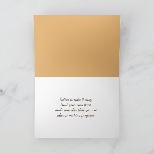 Carte Chat de gingembre sur une clôture rustique (Intérieur)