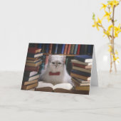 Carte Chat de graduation intelligent (Fleur jaune)