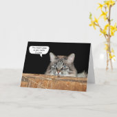 Carte Chat de grange dans un anniversaire de grenier à f (Fleur jaune)