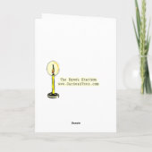 Carte chat de Halloween avec la lune (Dos)