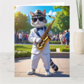 Carte Chat de jazz cool (Devant)