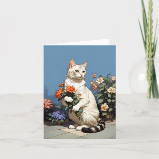 Carte chat de la mère (Devant)