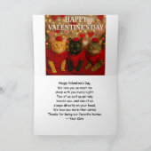 Carte Chat de la Saint-Valentin de votre chat (Intérieur)