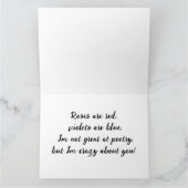 Carte Chat de la Saint-Valentin noir (Intérieur)