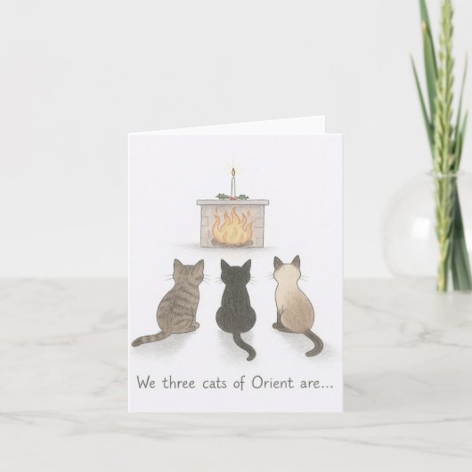 Carte Chat de Noël (Devant)