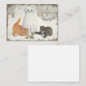 Carte Chat de Noël (Devant / Derrière)