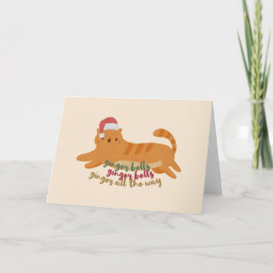 Carte Chat de Noël au Gingembre : Gingembre à Tout Prix