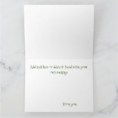 Carte chat de Noël blanc (Intérieur)