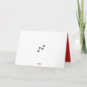 Carte Chat de Noël drôle clin d'œil Santa&Noël Unique (Dos)
