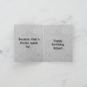 Carte chat de pirate fête (Intérieur)