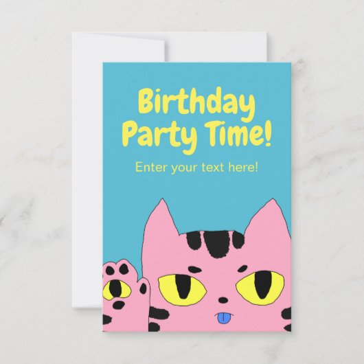 Carte Chat de poche Alien (Devant)