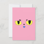 Carte Chat de poche Alien (Dos)