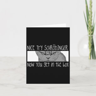 Carte Chat de Schrodinger - Physicien