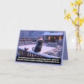 Carte Chat de slogan drôle (Fleur jaune)