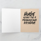 CARTE CHAT DE SUPERPUISSANCE D'ANNIVERSAIRE SUR LES CART (Intérieur)