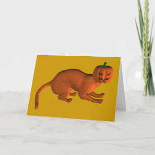 Carte Chat de tigre d'Halloween