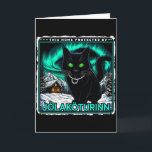 Carte Chat de Yule Rétro Islandais Cette Maison Protégée<br><div class="desc">Chat de Yule Rétro Islandais Cette Maison Protégée Jólakötturinn</div>