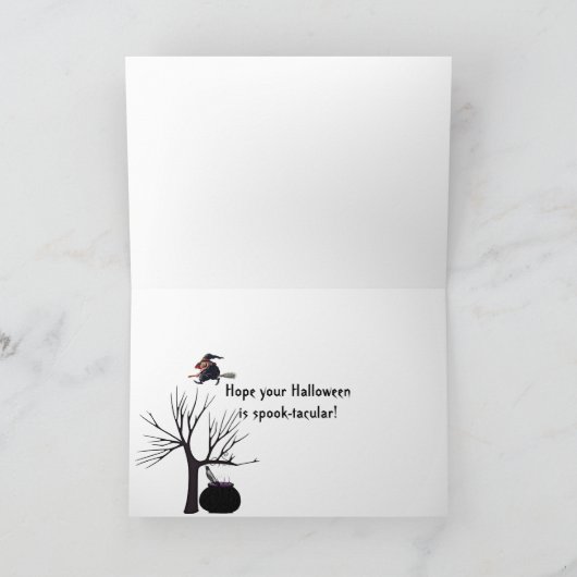 Carte Chat d'Halloween (Intérieur)