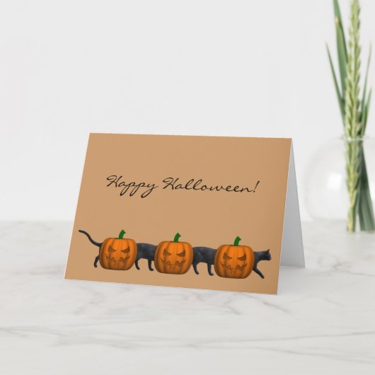 Carte Chat d'Halloween le plus long du monde (Devant)