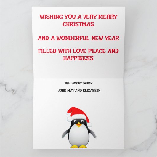 Carte Chat d'hiver (Intérieur)