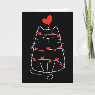Carte Chat drôle de la Saint-Valentin Chat amateur de co