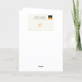 Carte Chat drôle en Casquette Anniversaire (Dos)