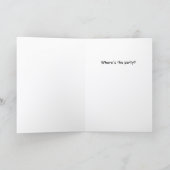 Carte Chat drôle en Casquette Anniversaire (Intérieur)