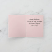 Carte Chat Drôle et joli anniversaire (Intérieur)