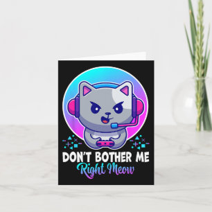 Carte Chat Drôle Ne Me Dérange Pas Tout De Suite Vidéo D
