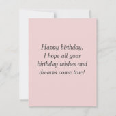 Carte Chat drôle vintage et joyeux anniversaire (Dos)