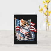 Carte Chat du jour de la mémoire  (Fleur jaune)