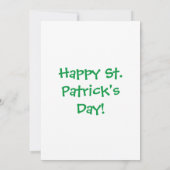 Carte Chat du jour de St. Patty (Dos)