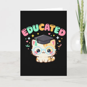 Carte Chat Éduqué Cl De Remise Des Diplômes De L'école 2