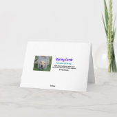 Carte Chat effrayant voit des gens morts Halloween drôle (Dos)