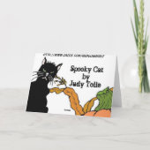 Carte Chat éffrayante (Dos)
