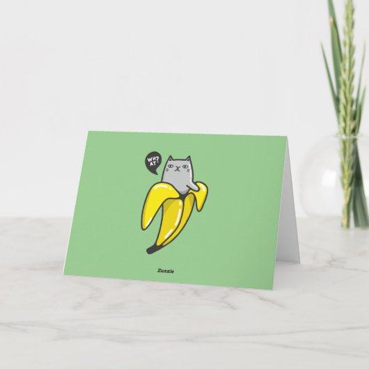 Carte Chat en banane (Dos)