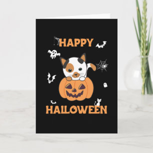 Carte Chat En Citrouille Chats Doux Joyeux Halloween