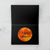 Carte Chat en pleine lune orange (Intérieur)