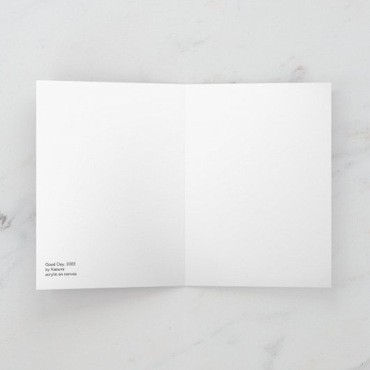Carte Chat en vert (Intérieur)