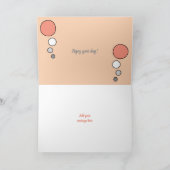 Carte Chat enroulé dans le sommeil photo corail gris ann (Intérieur)