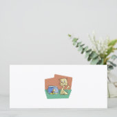 Carte Chat et cuvette de poisson (Debout devant)