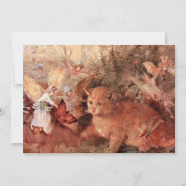 Carte Chat et les fées (Devant)