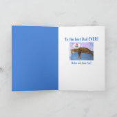 Carte Chat et malbouffe pour la fête des pères (Intérieur)