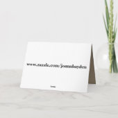 Carte CHAT ET OISEAU ANNIVERSAIRE (Dos)